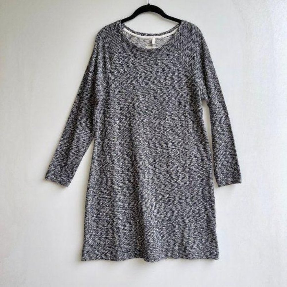 Lou & Grey Loft Sweater Blue & White Midi Dress